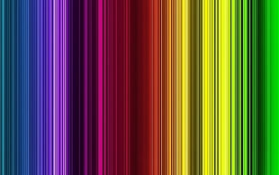 Yellow, green, red and purple abstract art HD wallpaper
